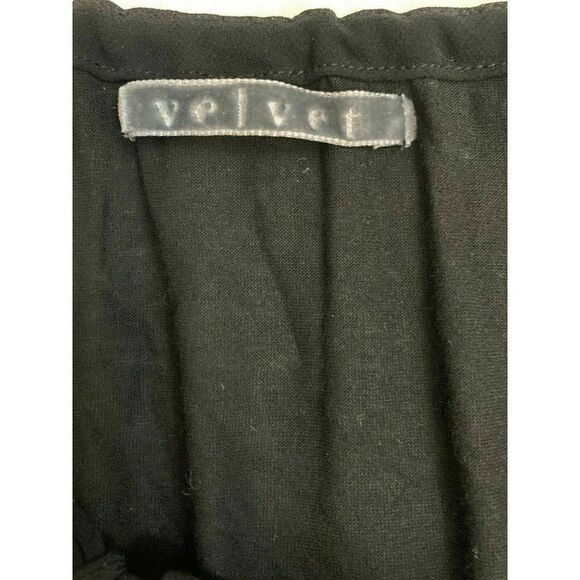 velvet graham spencer Womens Solid Black Long Sleeve Top Blouse P Small Xs - Picture 6 of 7
